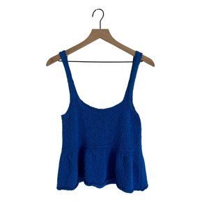 Royal Blue Zara Peplum Knit Top